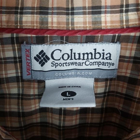 🍄3/50$🍄 COLUMBIA plaid button down shirt size large - Picture 8 of 9